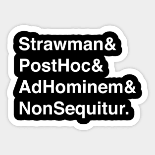 Ampersand Logical Fallacies Sticker